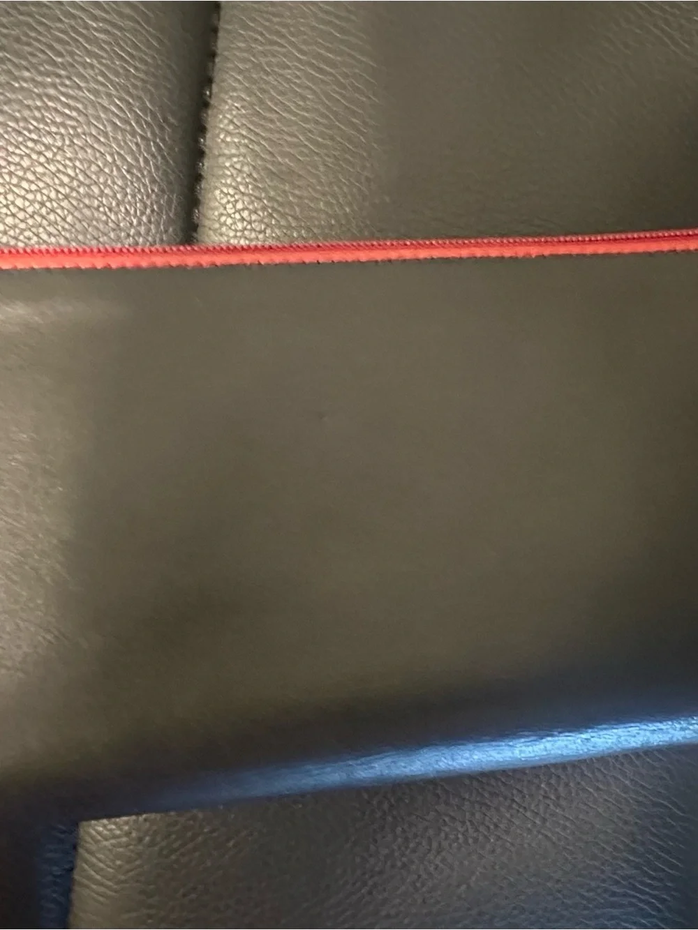 Gucci Green and Black Leather Clutch with Red Trim